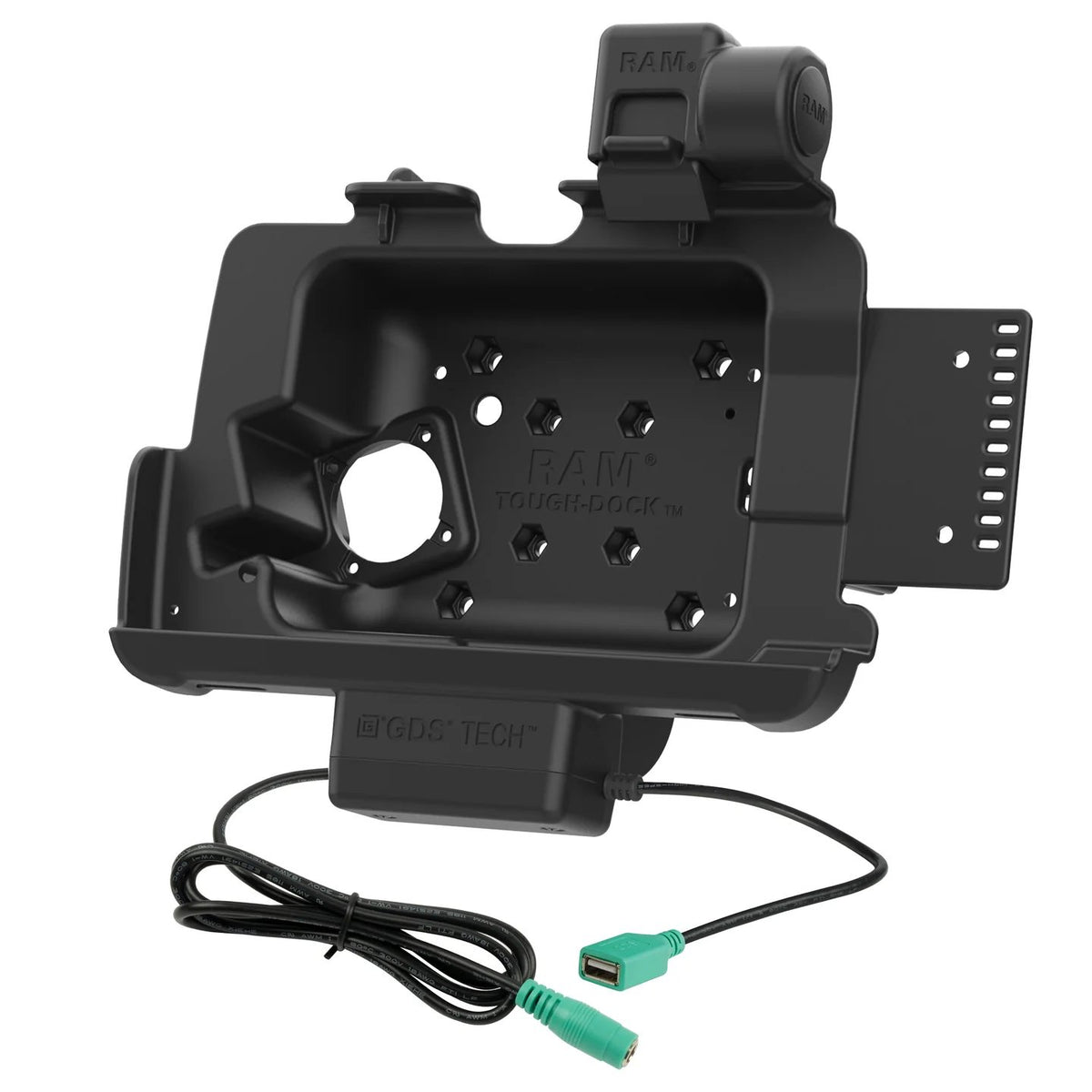RAM® Tough-Dock™ Power + Data with Latch for Zebra ET401, ET40 & ET45 8" | RAM-HOL-ZE20PDNLLU