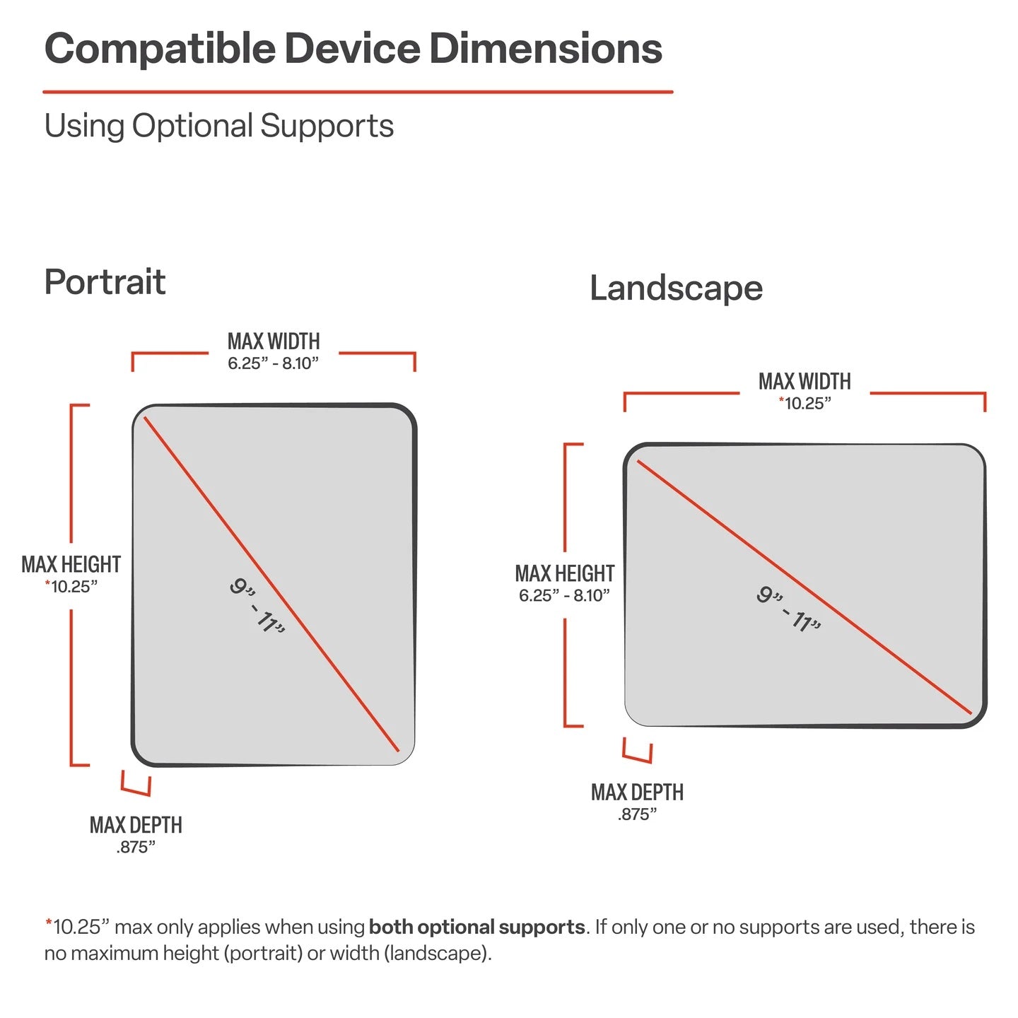 RAM® X-Grip® 9"-11" Tablet Cup Holder Mount with RAM-A-CAN™ II | Universal Adjustable Vehicle Tablet Holder