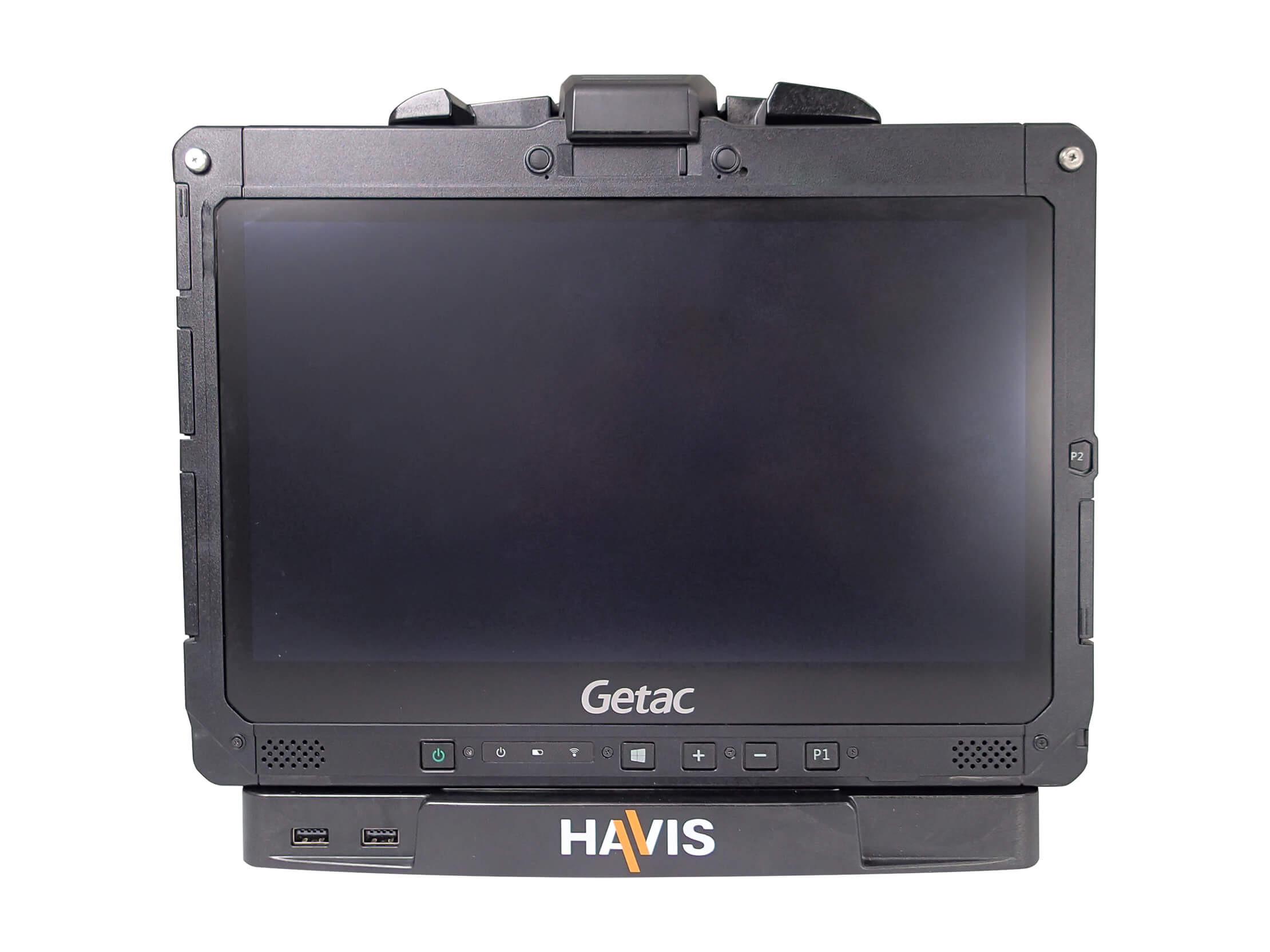 Havis Cradle For Getac K120 Tablet with Triple Pass-Thru Antenna Connections & External Power Supply