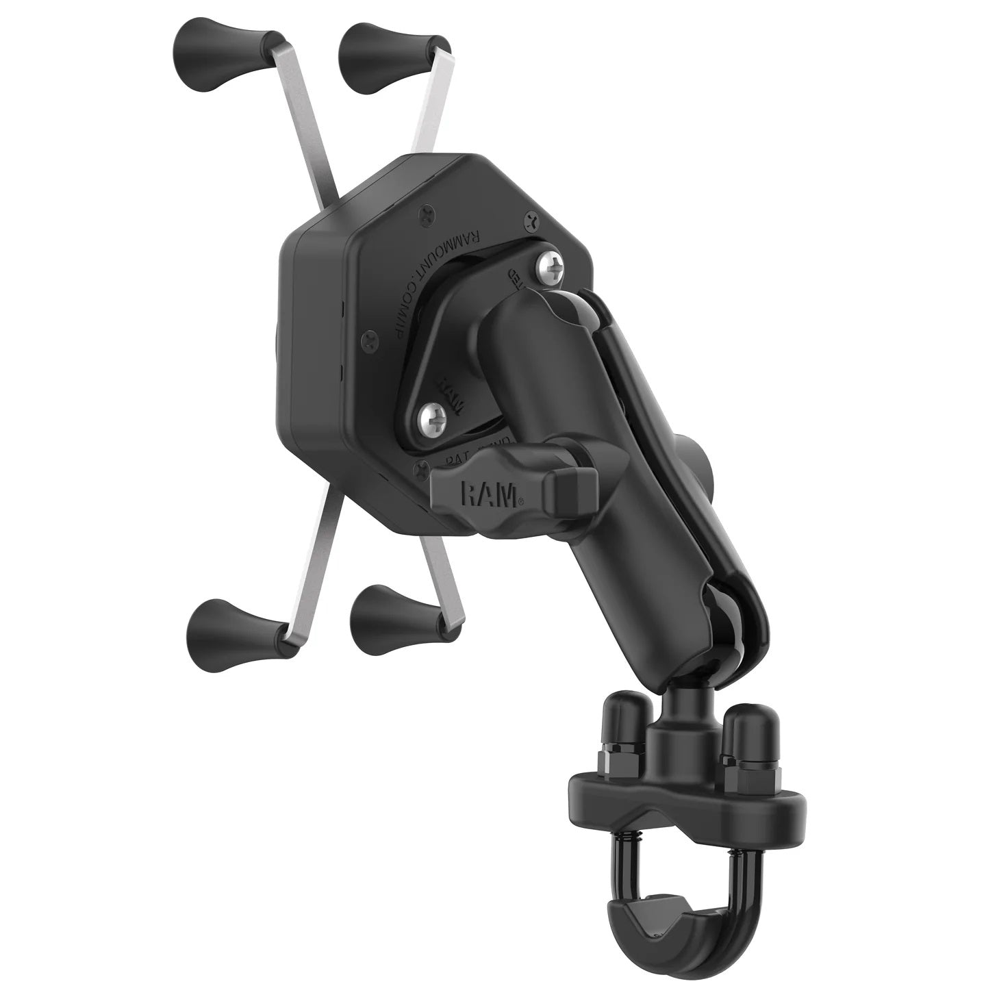 RAM X-Grip Large Phone Mount with Vibe-Safe & Handlebar U-Bolt Base - Medium Arm