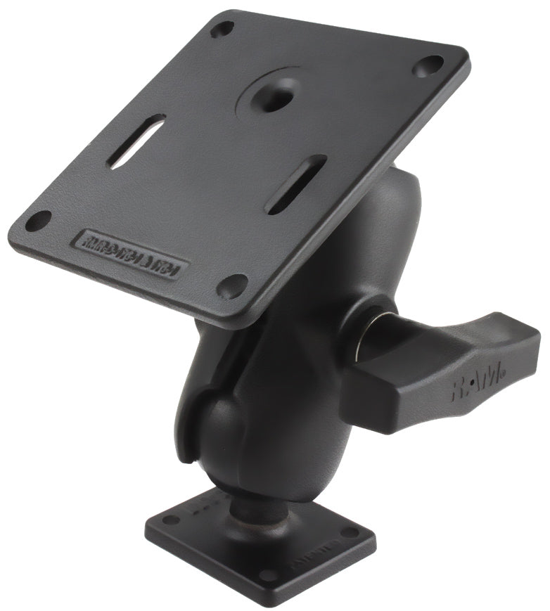 RAM® Double Ball Mount with 75x75mm VESA Plate & AMPS Base – C Size 1.5" Ball