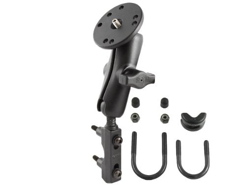 RAM Clutch / Brake 1 Inch Ball Mount with Round Plate and 1/4"-20 Stud