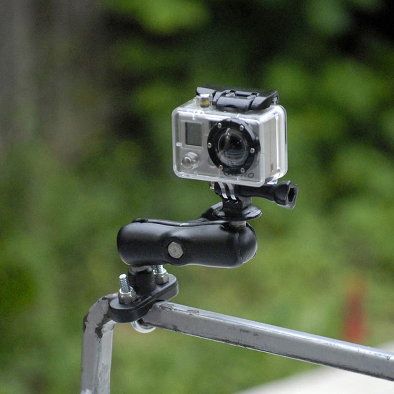 RAM 1" Ball Handlebar / Rail U-Bolt Mount with & 1/4" -20 Threaded Stud