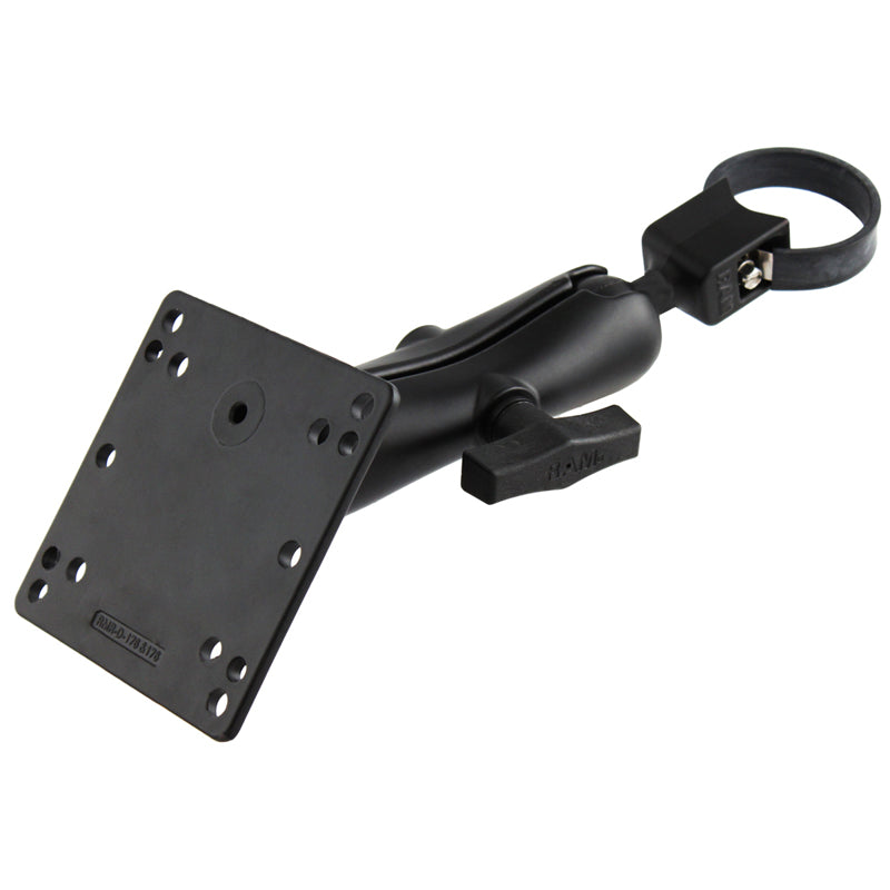 RAM® Strap Clamp Rail Mount with 100x100mm VESA Plate – 1.5" Ball