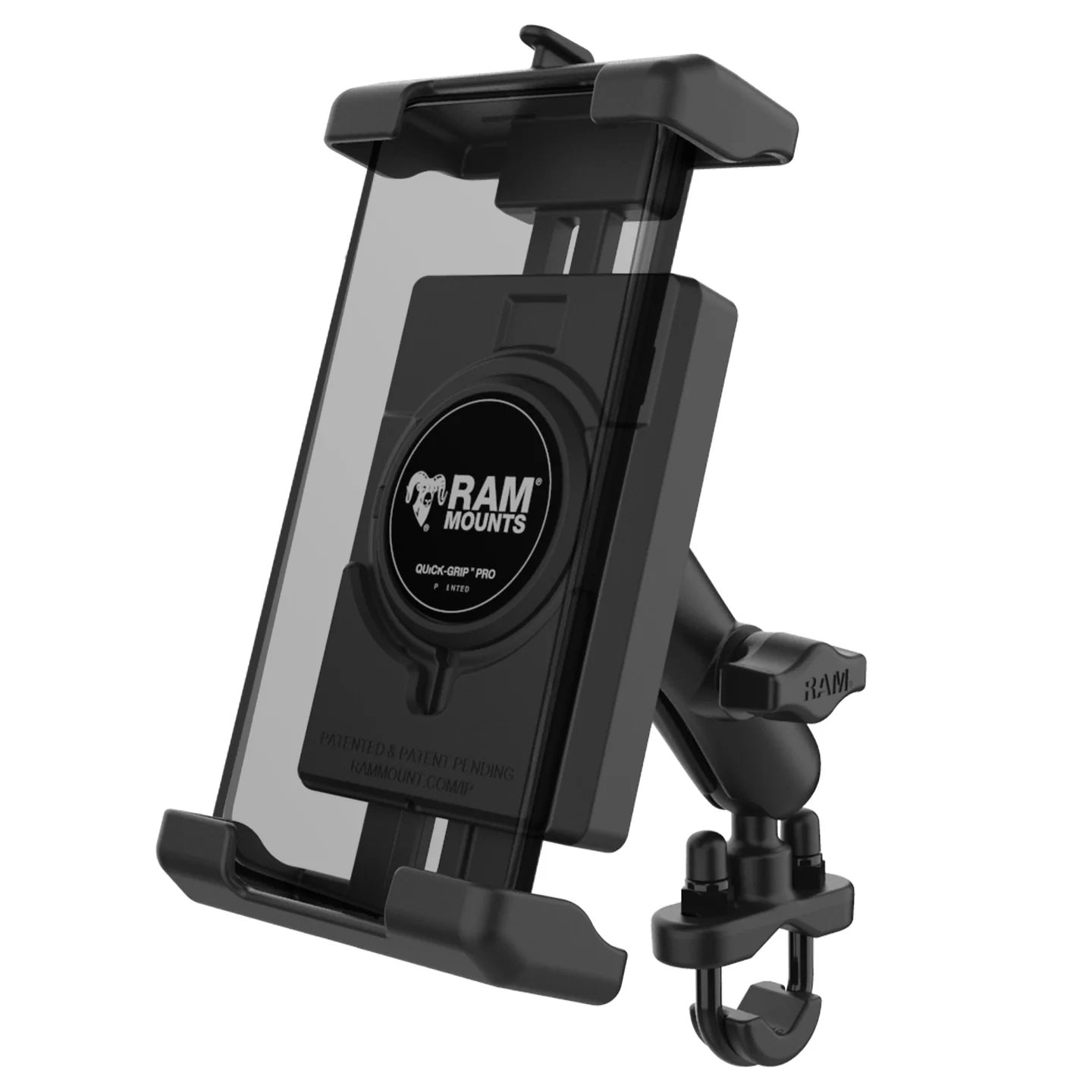 RAM® Quick-Grip™ Pro XL Phone Mount with Handlebar U-Bolt Base – Medium