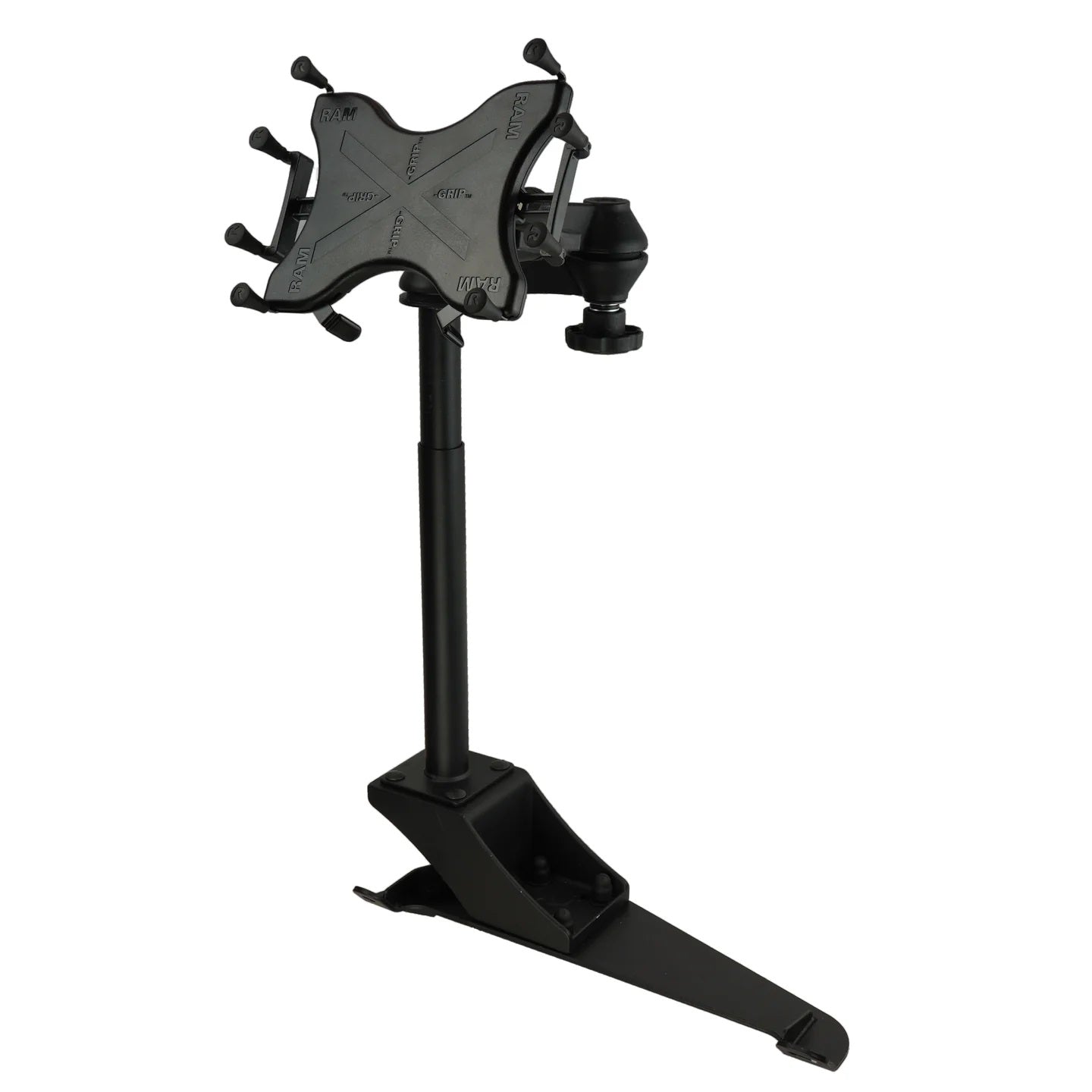 RAM® X-Grip® 9–11" Tablet Vehicle Mount for Toyota Tacoma & 4Runner – No-Drill, Adjustable Tele-Pole, Dual Swing Arms