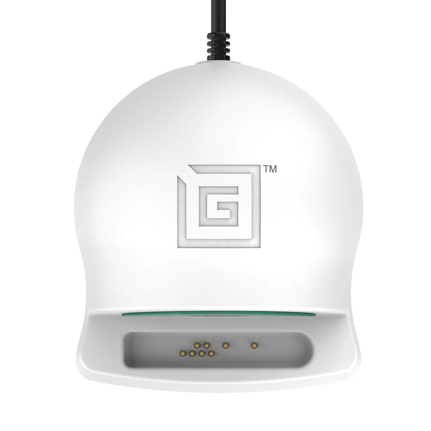 GDS Tech charging dock top view showing pogo pin connector