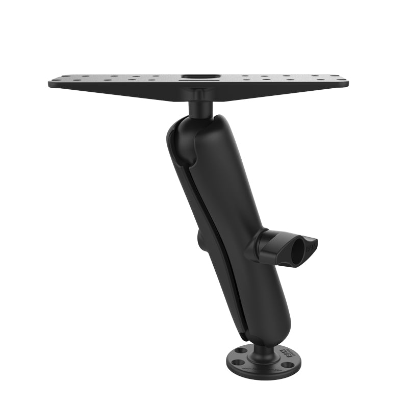 RAM Marine Electronics 2.25" Ball Long Mount with Rectangular Plate