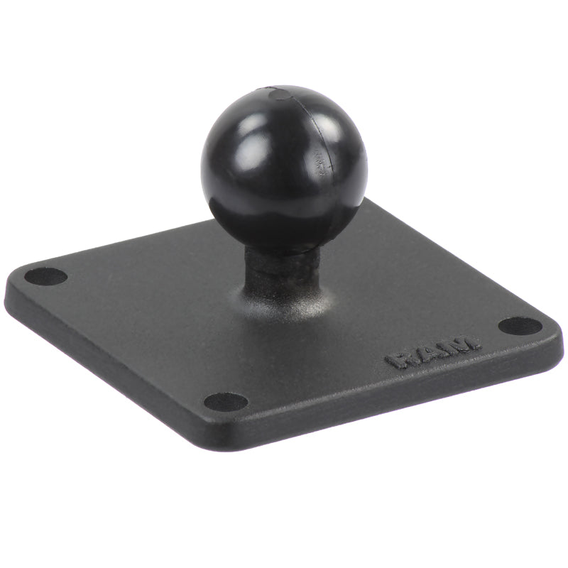 RAM 2.5" x 2.5" Square Aluminum Base Plate with 1" Ball