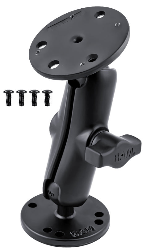 RAM® Drill-Down Double Ball Mount for Raymarine Dragonfly Sonar/GPS – B Size