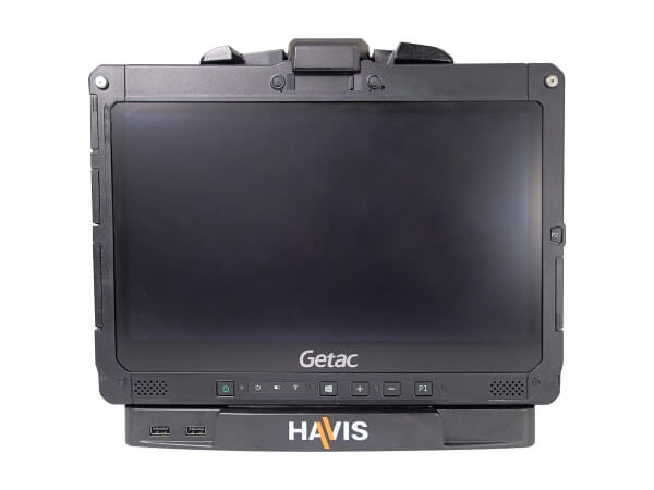 Havis Cradle For Getac K120 Tablet with Triple Pass-Thru Antenna Connections