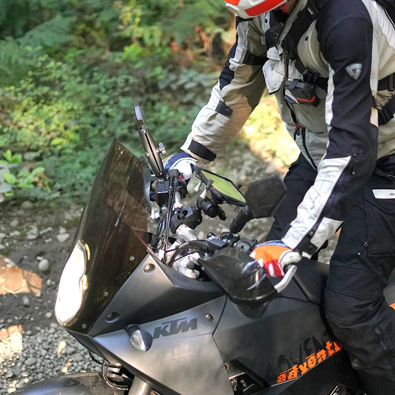 RAM® X-Grip® 7–8 Inch Tablet Mount with Tough-Claw™ Rail Clamp – C Size Short Arm