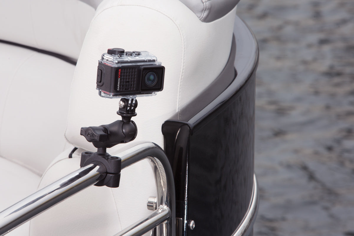 RAM Torque Short Mount for 1 1/8" - 1 1/2" Rails with Action Camera Adapter