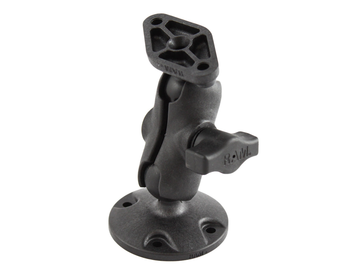 RAM Composite Drill-Down 1" Ball Short Arm Mount with Diamond Base
