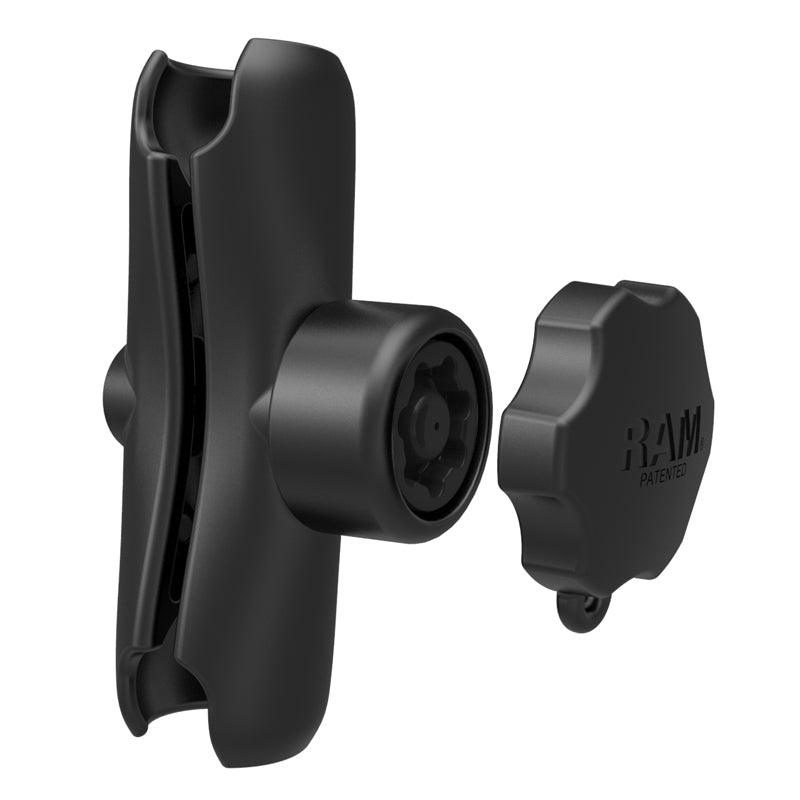RAM® Standard Double Socket Arm with Pin-Lock™ Security Knob for C Size 1.5" Ball | RAM-201-SU