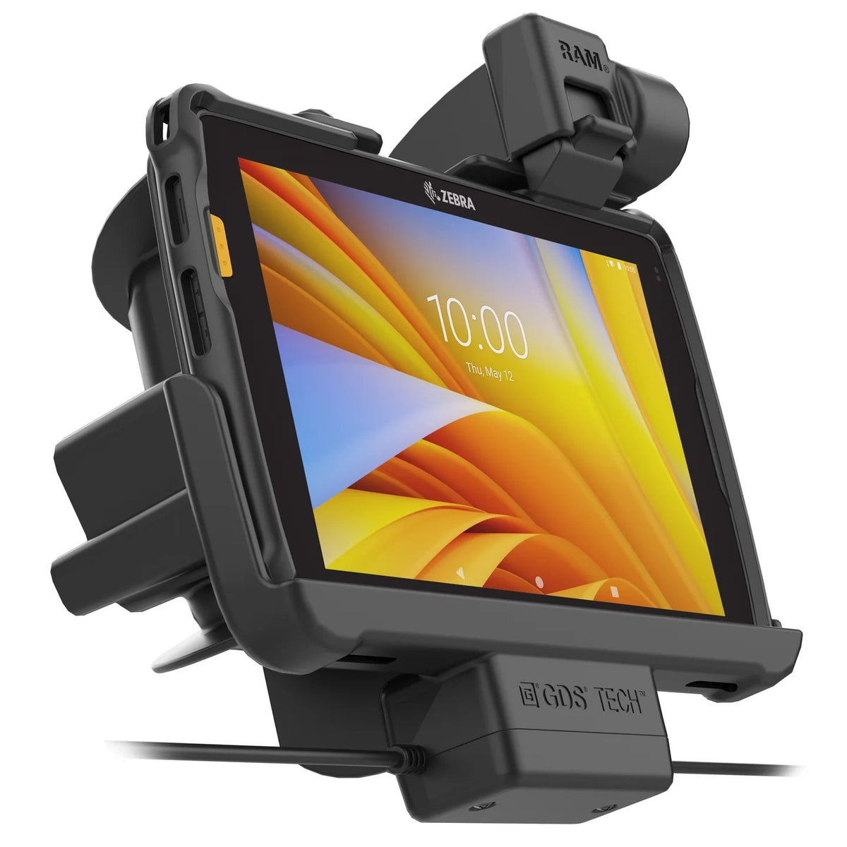 RAM® Tough-Dock™ Power + Data with Latch for Zebra ET401, ET40 & ET45 8" | RAM-HOL-ZE20PDNLLU