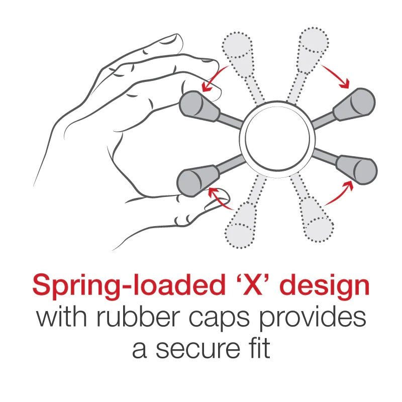 RAM X-Grip Motorcycle Phone Mount with Vibe-Safe Vibration Dampener & Fork Stem Base – Short Arm