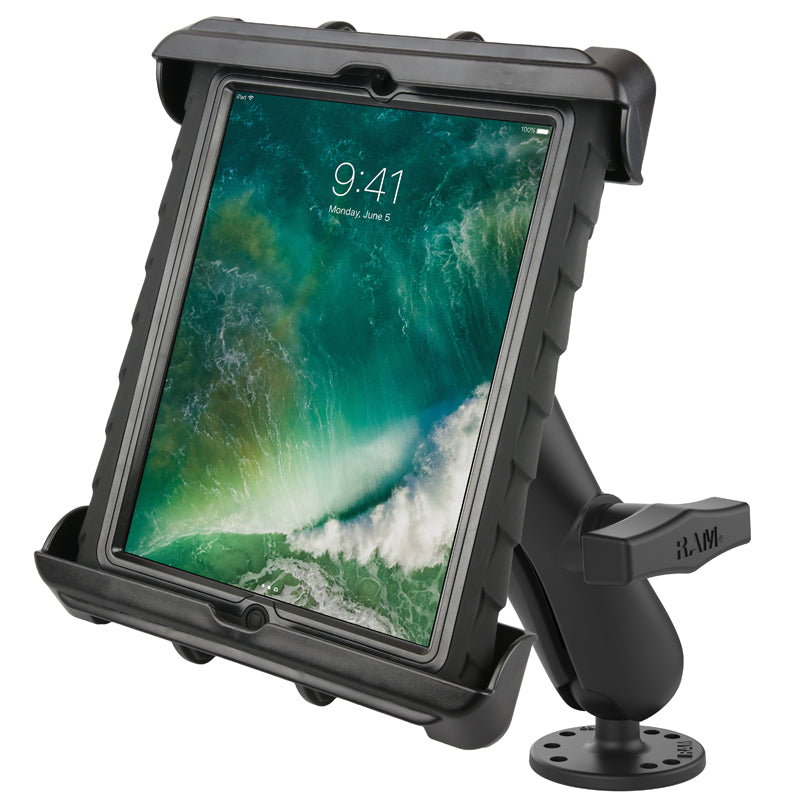 RAM 1.5" Ball Drill Down Mount with Tab-Tite Holder for Large Tablets