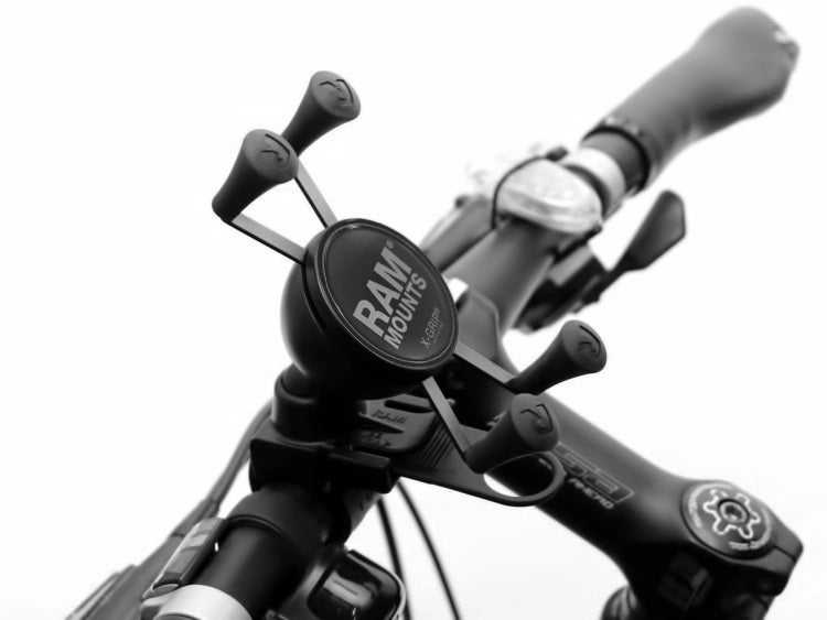 RAM X-Grip Phone Mount with EZ-Strap Rail Mount – Universal Handlebar & Rail Smartphone Holder