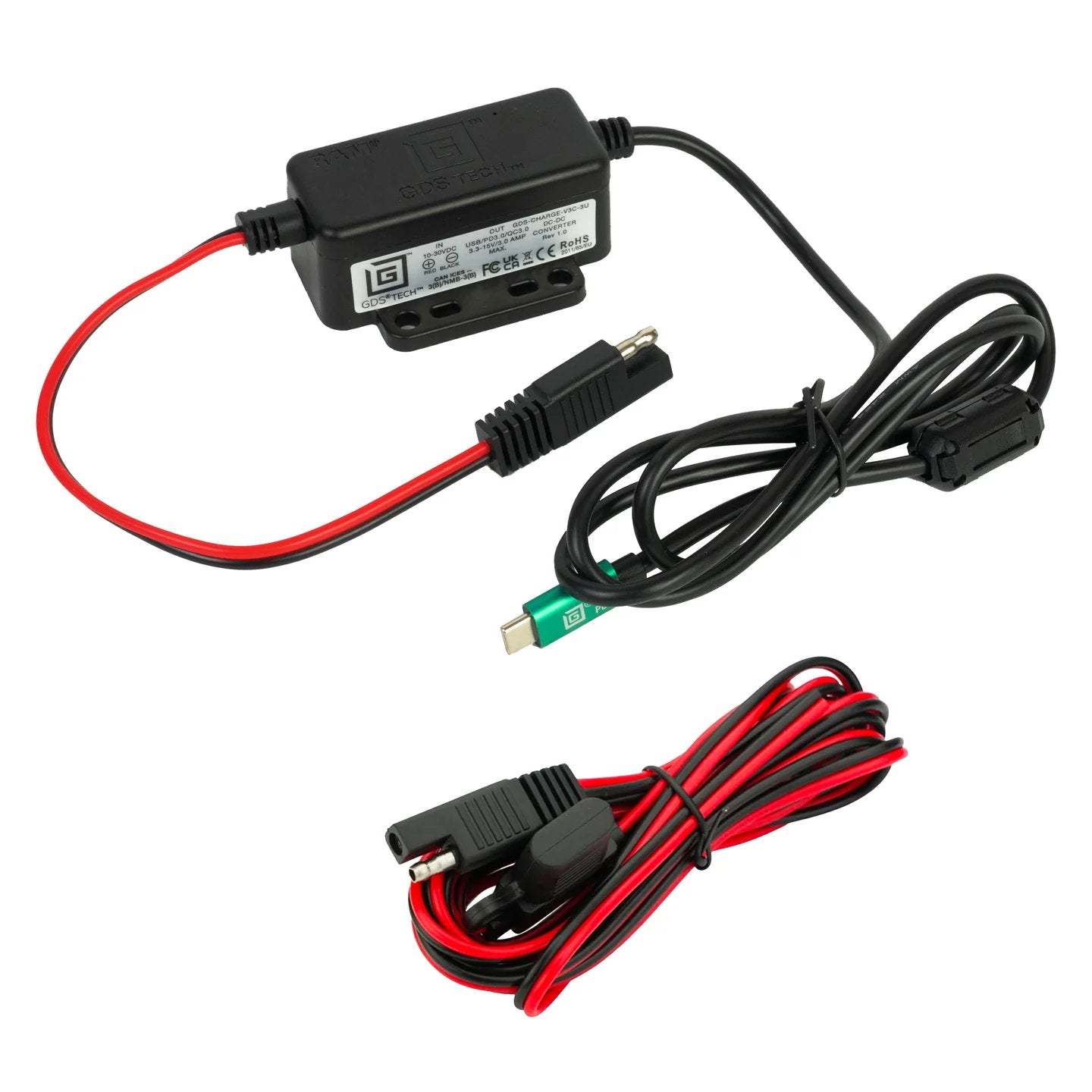 45W USB-C Hardwire Vehicle Charger for GDS® Systems | RAM Mounts