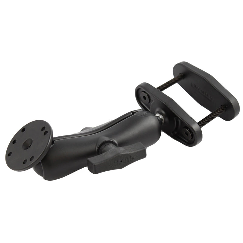 RAM Square Post Mount with Round AMPS Base For Posts up to 2.5" Wide