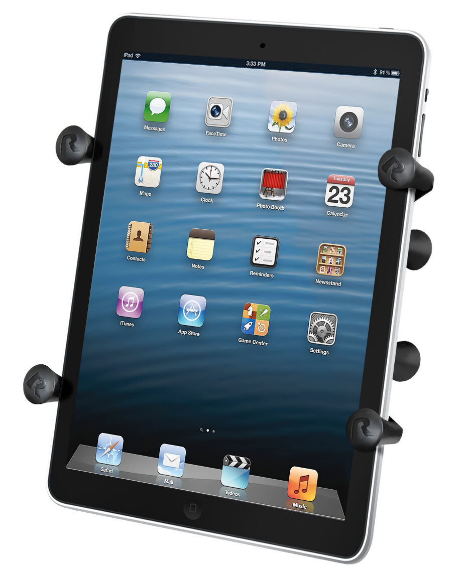 RAM X-Grip Universal Tablet Holder for 7"-8" Tablets with B Size 1” Ball | Secure Adjustable Mount