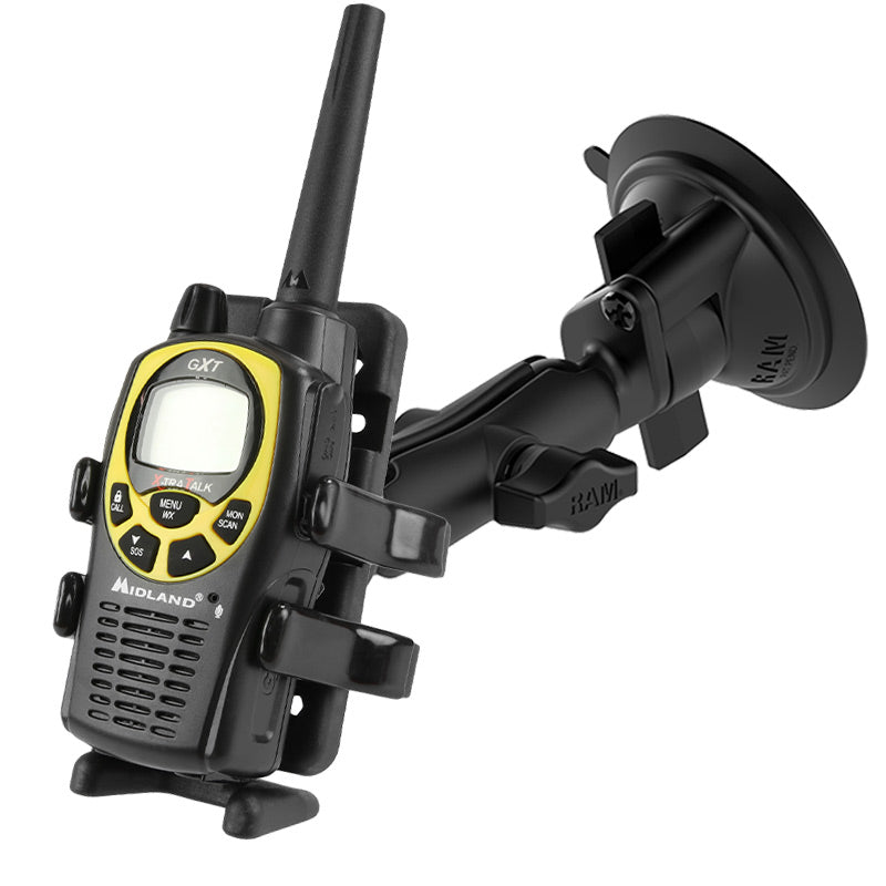 RAM® Finger-Grip™ Universal Suction Cup Mount with Twist-Lock™ Base