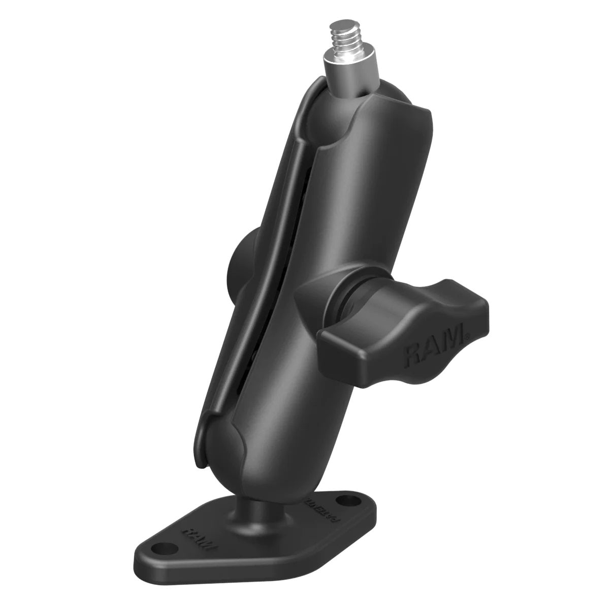 RAM® Double Ball Mount with Diamond Plate & 1/4"-20 Camera Stud – Medium