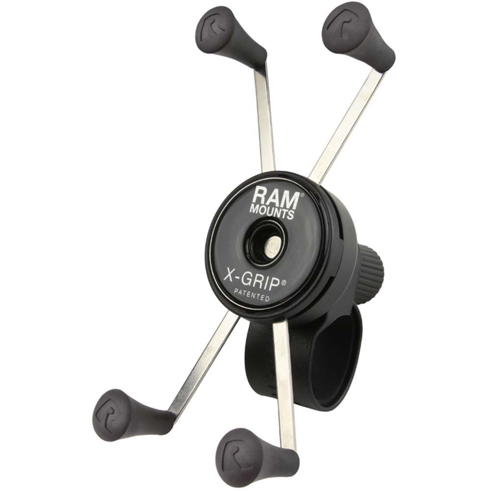 RAM® Large X-Grip® Phone Mount with Tough-Strap™ Low-Profile Motorcycle & Bike Handlebar Base