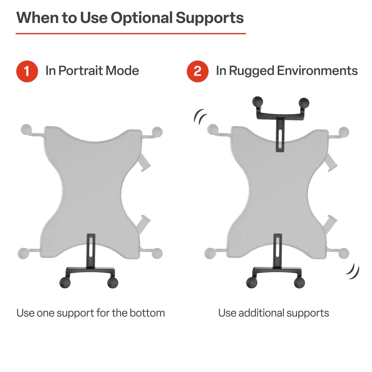 RAM® X-Grip® 9"-11" Tablet Cup Holder Mount with RAM-A-CAN™ II | Universal Adjustable Vehicle Tablet Holder