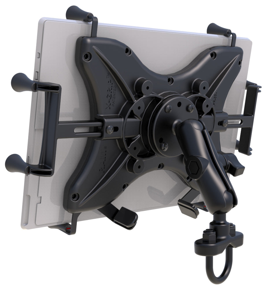 RAM® X-Grip® 12"-13" Tablet Handlebar Mount with U-Bolt Base | Rugged Motorcycle & ATV Tablet Holder