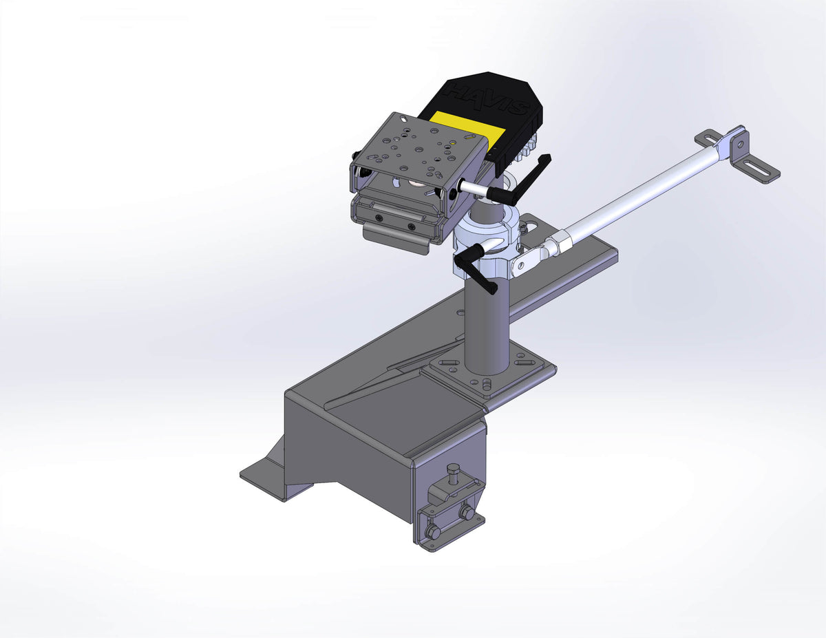 Havis Premium Pedestal Mount Package for 2004-2022 Freightliner M2 106/112 with bucket seats