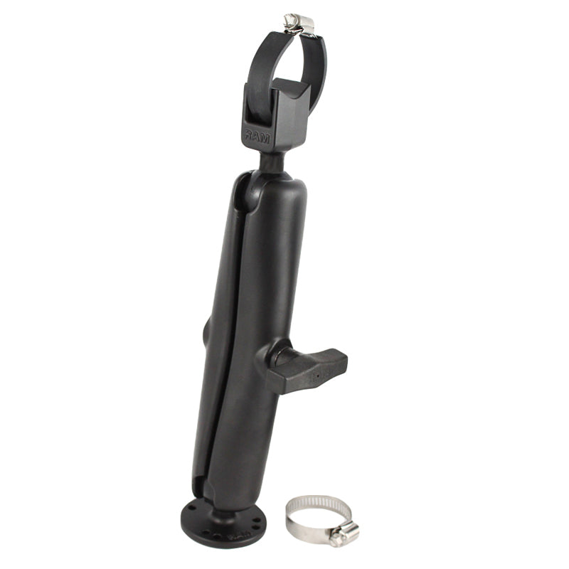 RAM Trolling Motor Stabilizer Mount with Long Arm Strap Base