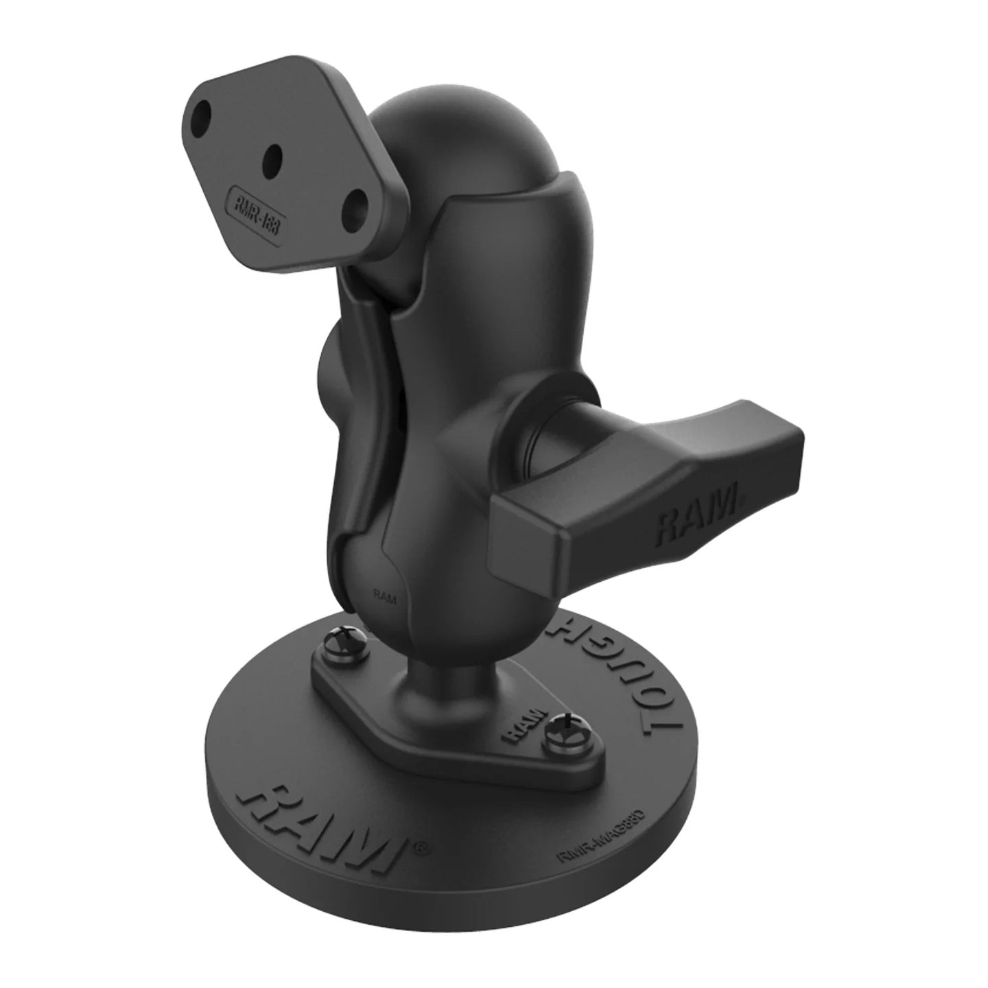 RAM Tough-Mag heavy-duty magnetic mount with short arm and diamond plate