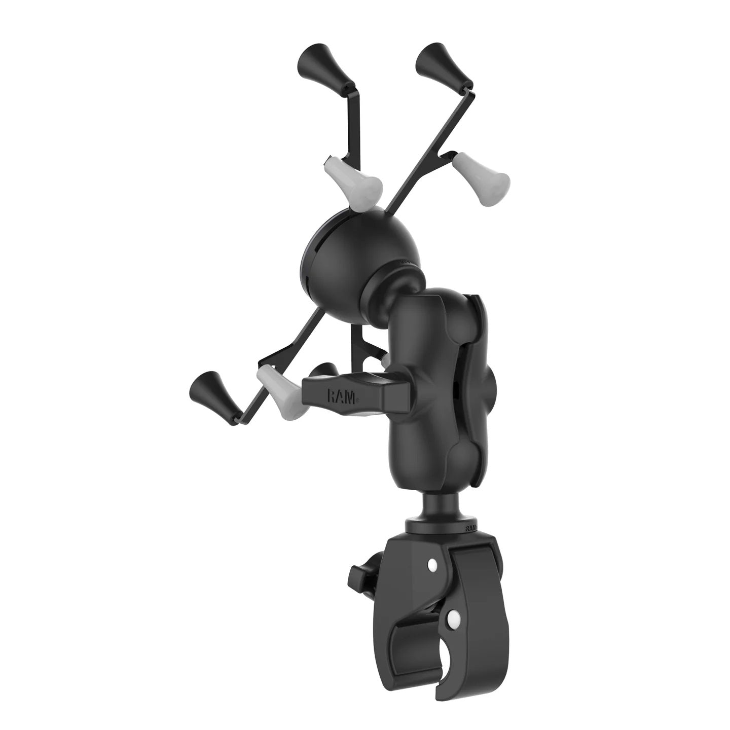 RAM® X-Grip® 7–8 Inch Tablet Mount with Tough-Claw™ Rail Clamp – C Size Short Arm