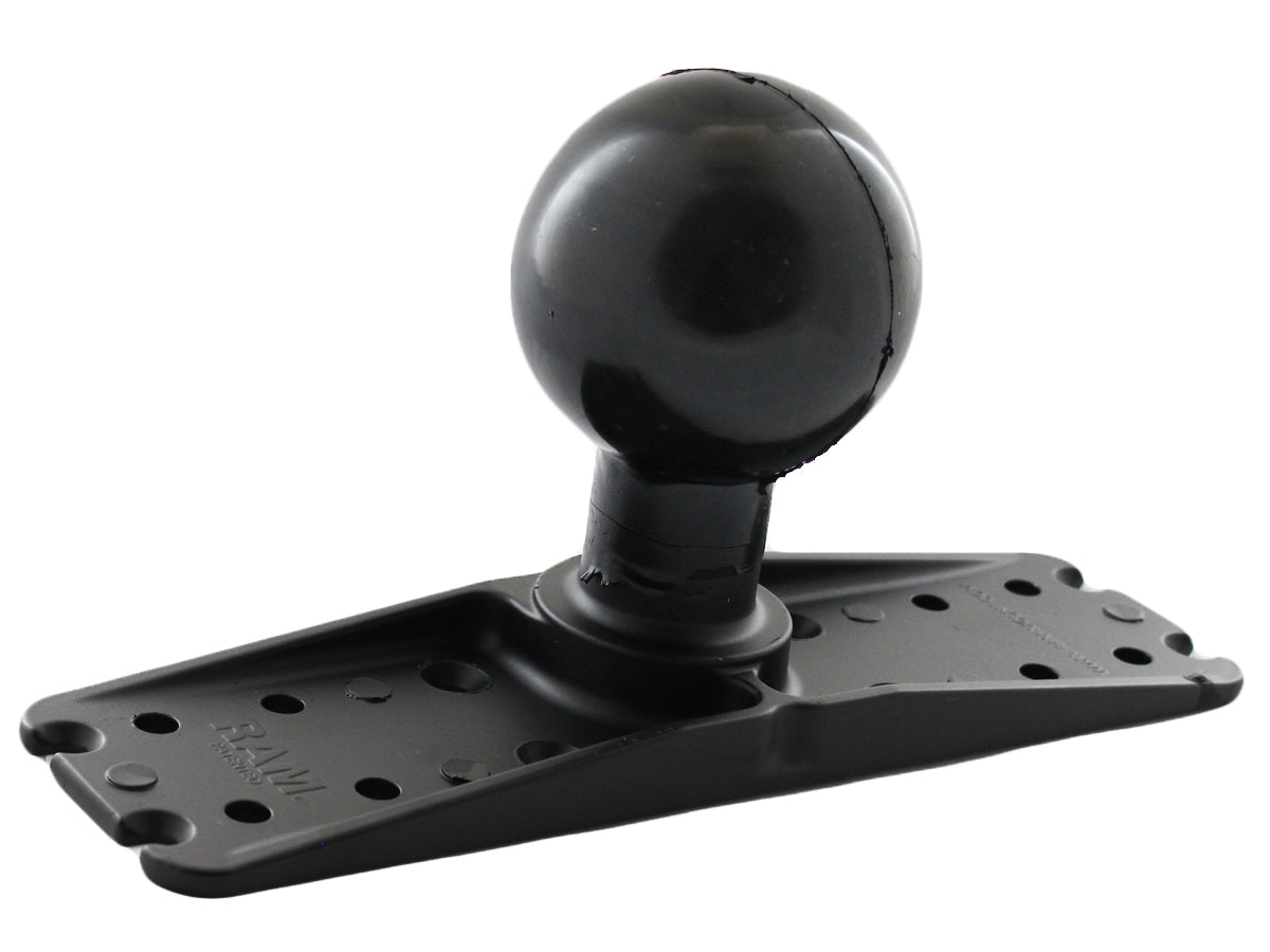 RAM Mount 3" x 11" Marine Electronics Base Plate with 3.38" Ball