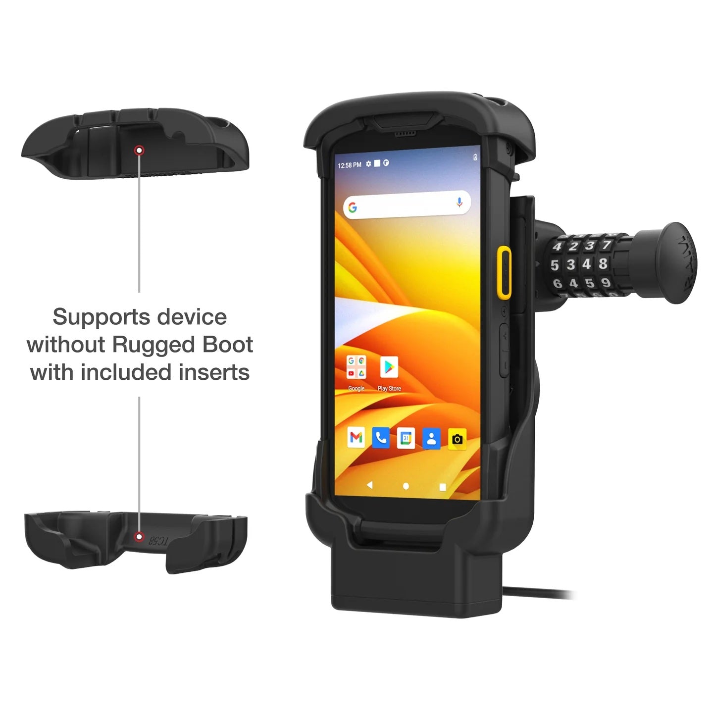 RAM® Combo-Locking Powered Dock for Zebra TC73 & TC78 Handheld Computers