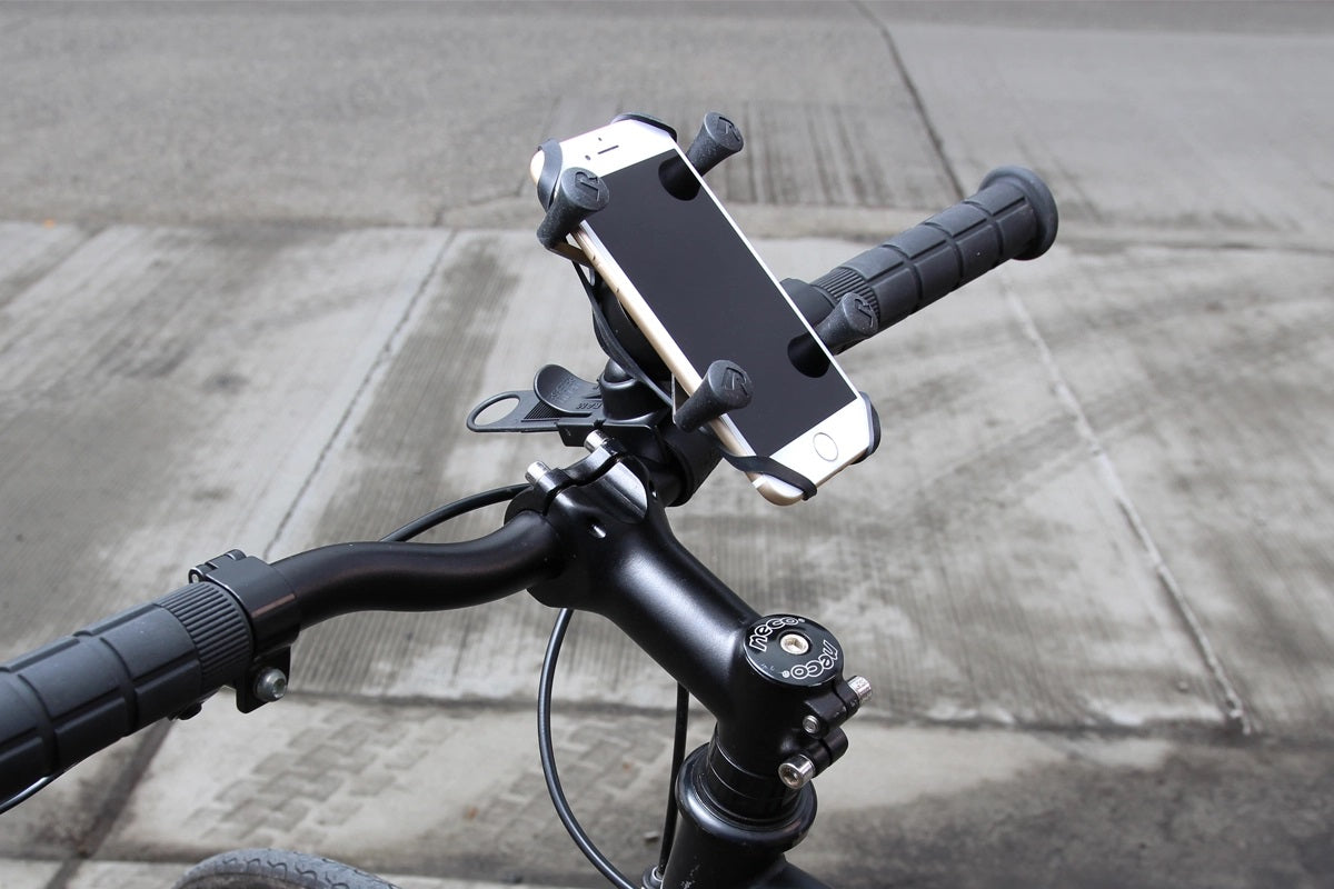 RAM X-Grip Phone Mount with EZ-Strap Rail Mount – Universal Handlebar & Rail Smartphone Holder