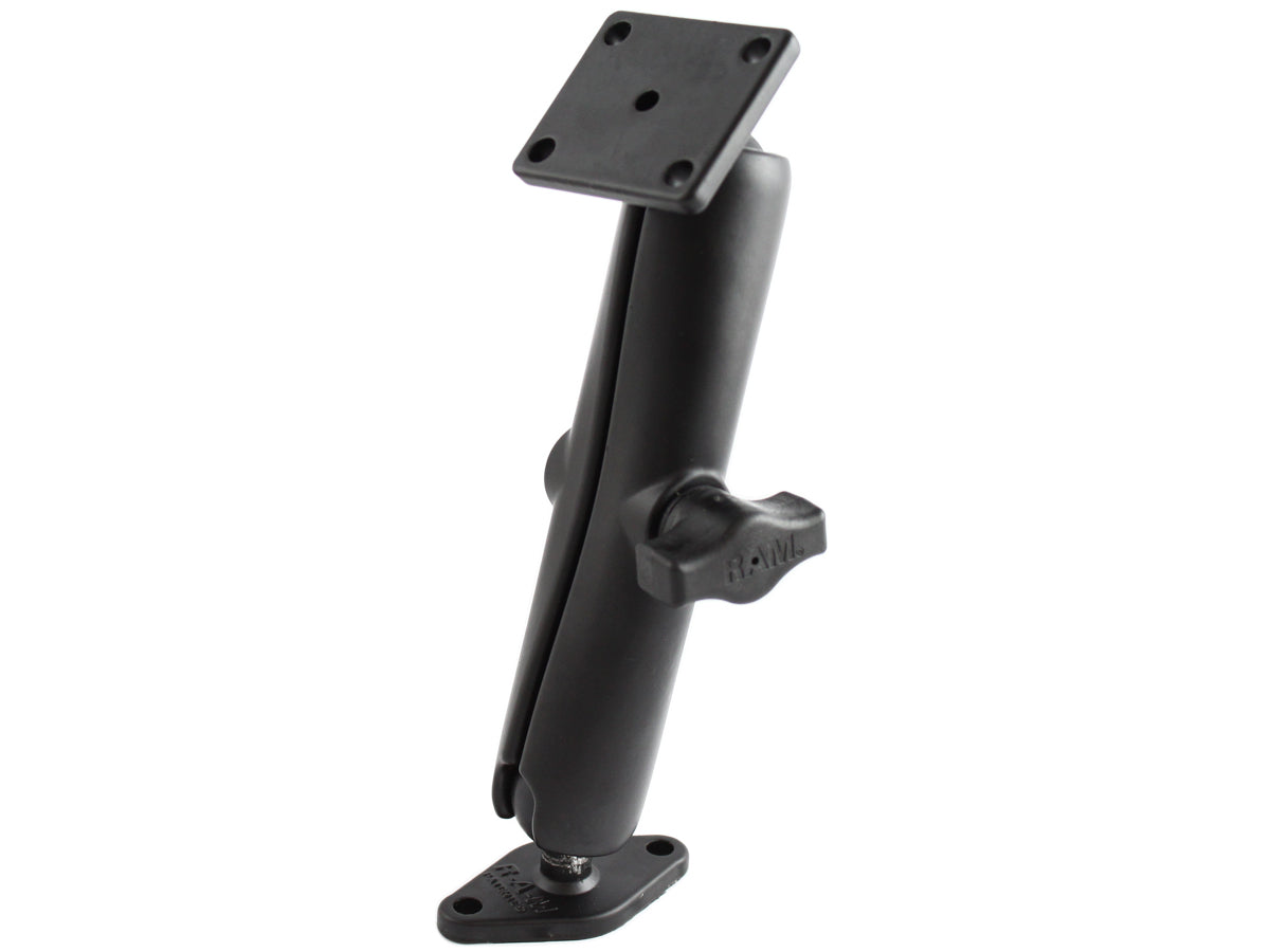 RAM Drill Down Long Mount with Diamond Base and Square AMPS Adapter
