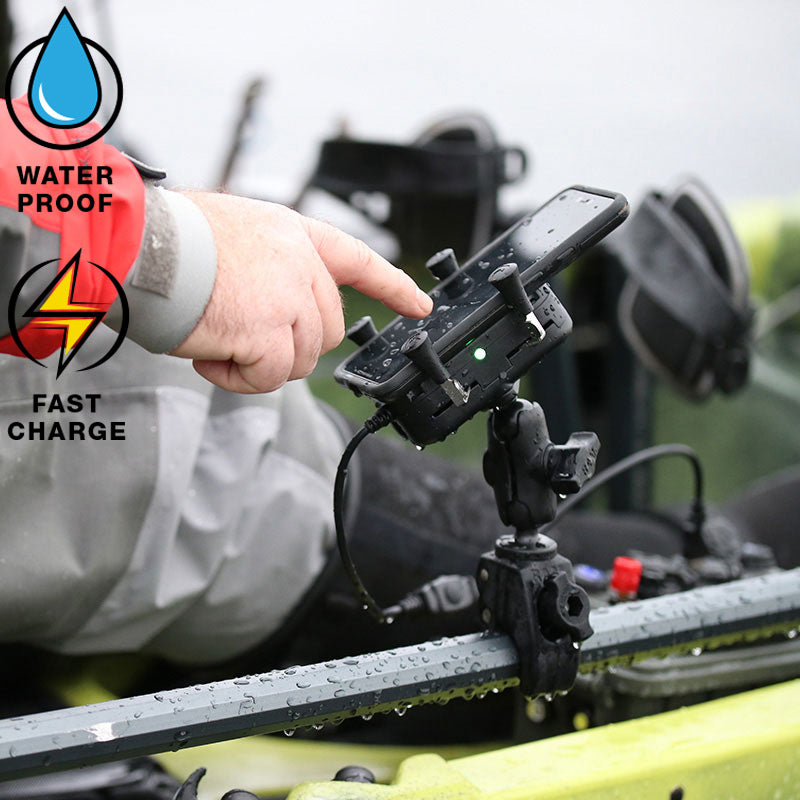 RAM Tough-Charge 15W Waterproof Wireless Charging Mount with Tough-Claw