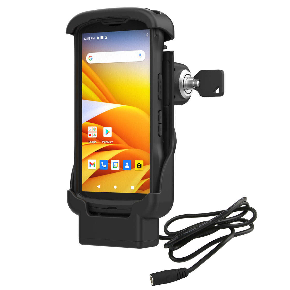 RAM Key-Locking Form-Fit Powered Dock for Zebra TC53 & TC58 – RAM-HOL-ZE17L-2U