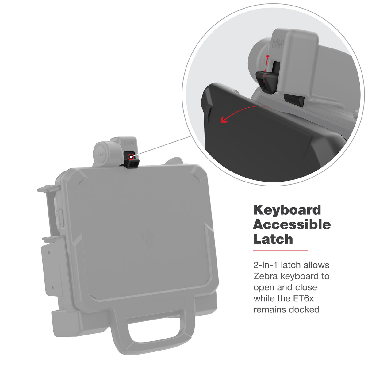 RAM Form-Fit Tablet Holder for Zebra ET60 & ET65 – RAM-HOL-ZE25U