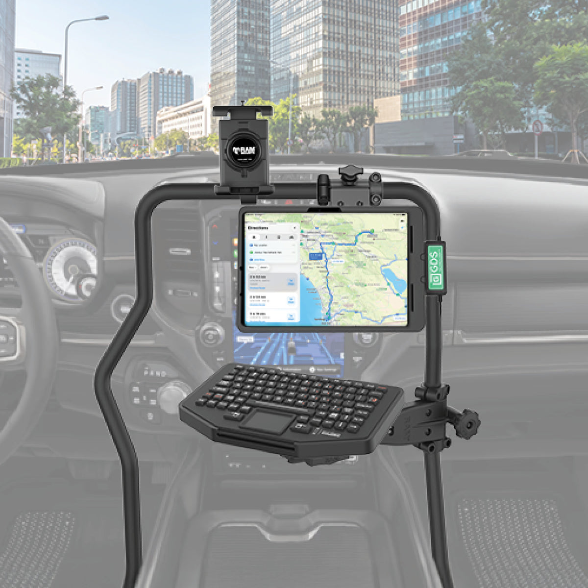 RAM Tough-Bar Vehicle Mounting Base for 2019-2026 Ram 1500 with 5", 8.4" & 12" Displays – RAM-TB-18