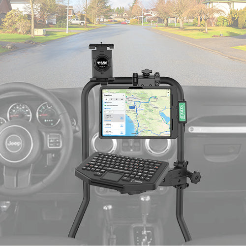 RAM Tough-Bar Vehicle Mounting Base for 2011-2017 Jeep Wrangler – RAM-TB-27