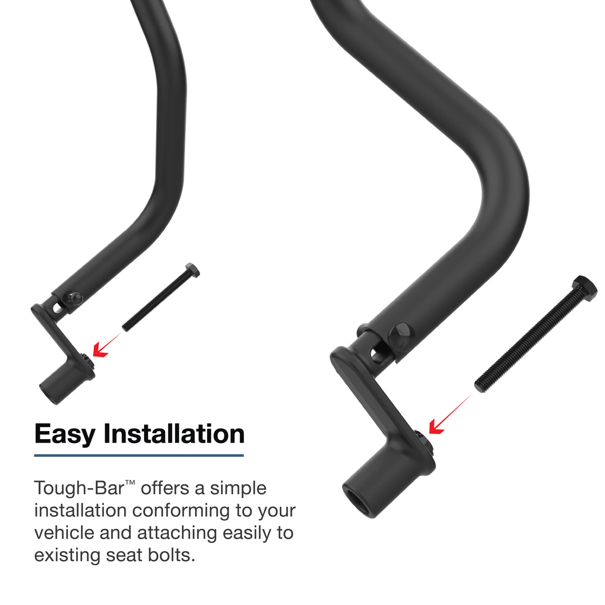 RAM Tough-Bar Vehicle Mounting Base for 2019-2026 Ram 2500-5500 with 5", 8.4" & 12" Display – RAM-TB-41