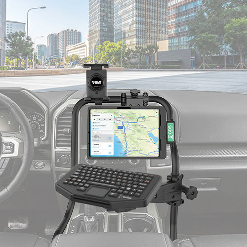 RAM Tough-Bar Vehicle Mounting Base for Ford F-Series with 4.2" & 8" Displays – RAM-TB-72