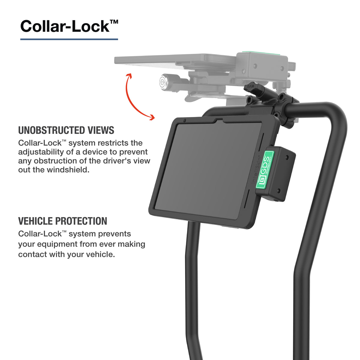 RAM Friction Hinge Mount with AMPS Bracket for Tough-Bar – RAM-TB-FH1-1P1U