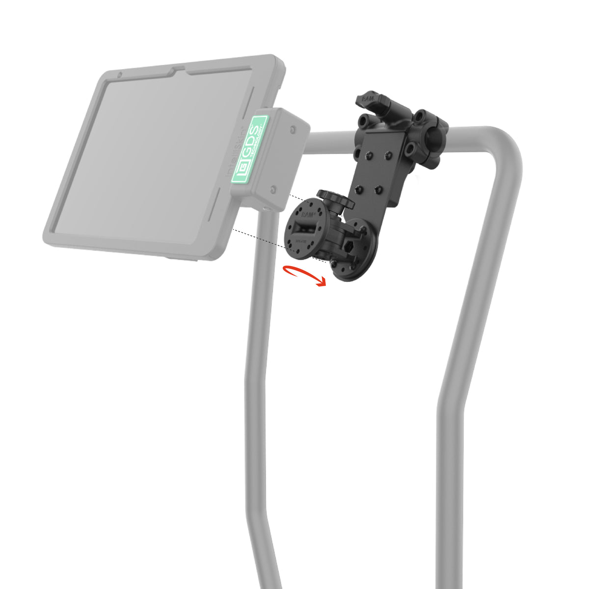 RAM Friction Hinge Mount for Tough-Bar with Pivot Feature – RAM-TB-FH1-PV4U