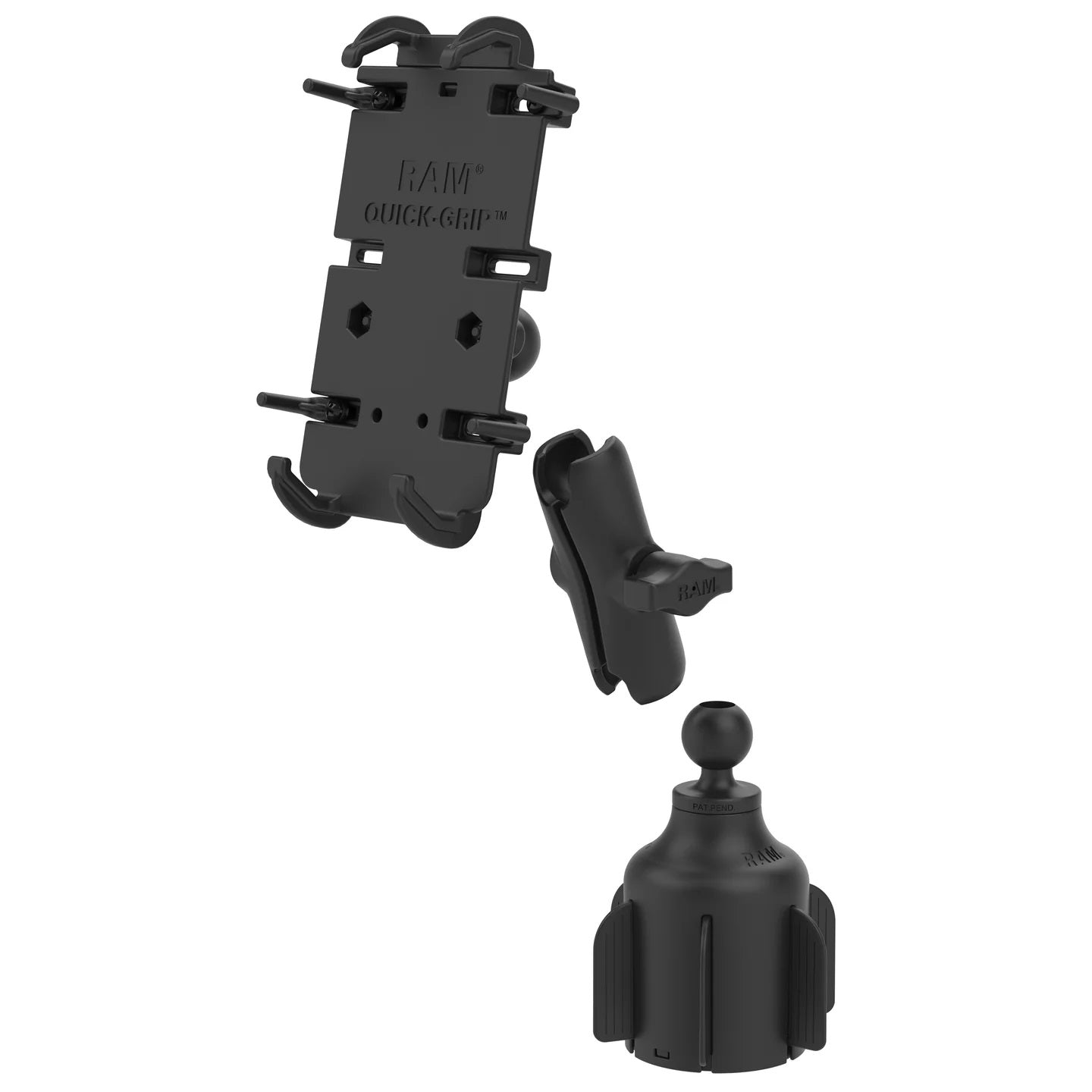 Cup holder phone mount for large smartphones – RAM Quick-Grip XL