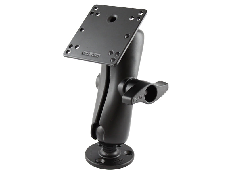 RAM 2.25" Ball Mount with Round Base and 100x100mm VESA Plate